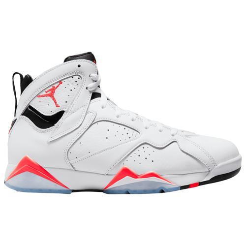 Jordan Mens Retro 7 - Basketball Shoes White/Black/Red Product Image