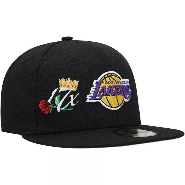 Mens New Era Los Angeles Lakers Crown Champs 59FIFTY Fitted Hat Product Image