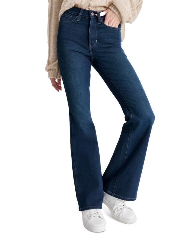 Dkny Jeans Womens High-Rise Flare Jeans Product Image