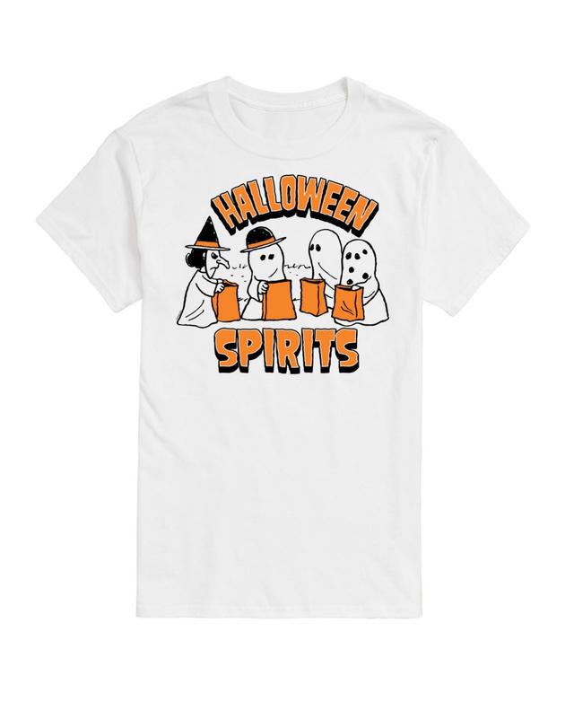 Big & Tall Peanuts Halloween Spirits Graphic Tee, Mens Med Grey Product Image