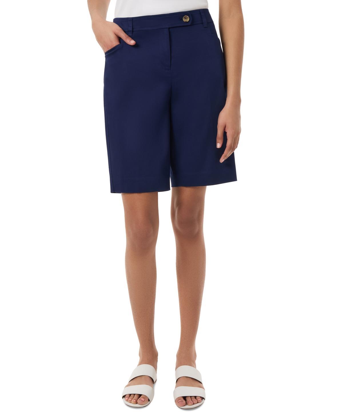 Jones New York Womens Duke Fly-Front Mid-Rise Shorts Product Image