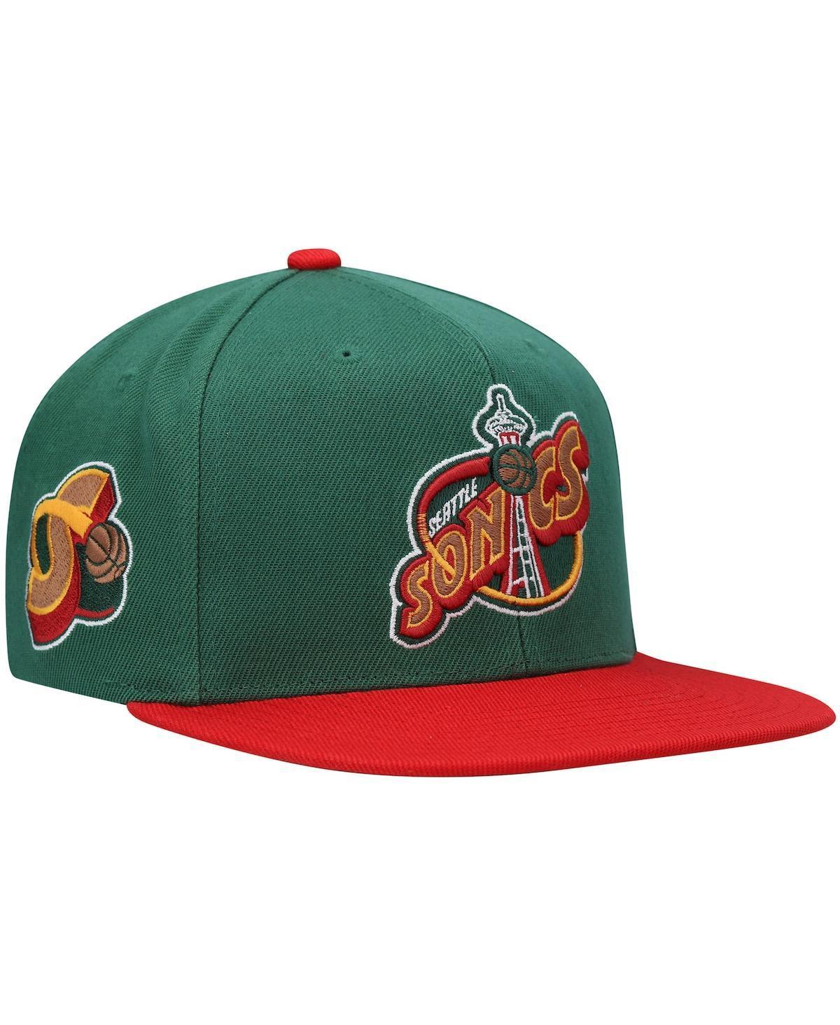 Mens Mitchell & Ness Green Seattle SuperSonics Hardwood Classics Snapback Hat - Green Product Image