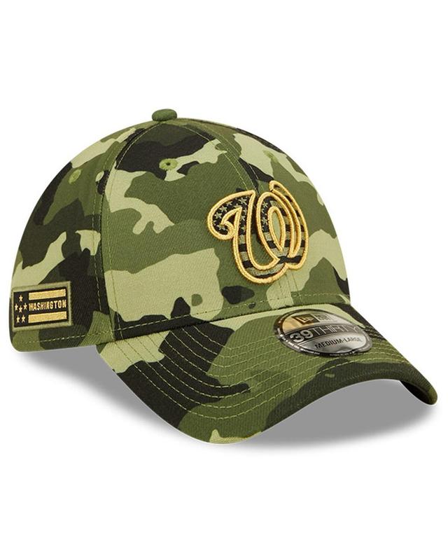 Men's New Era Camo Washington Nationals 2022 Armed Forces Day 39THIRTY Flex Hat Product Image