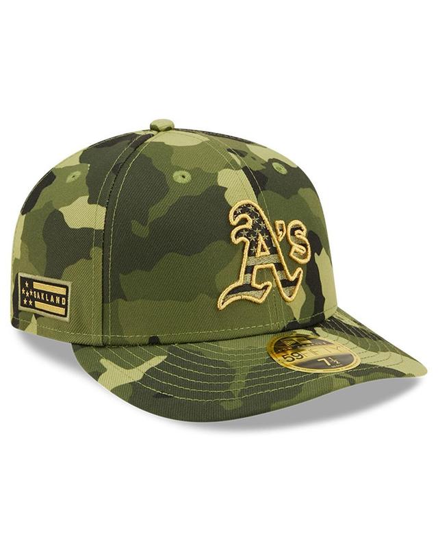 Mens New Era Camo Oakland Athletics 2022 Armed Forces Day On-Field Low Profile 59FIFTY Hat Product Image