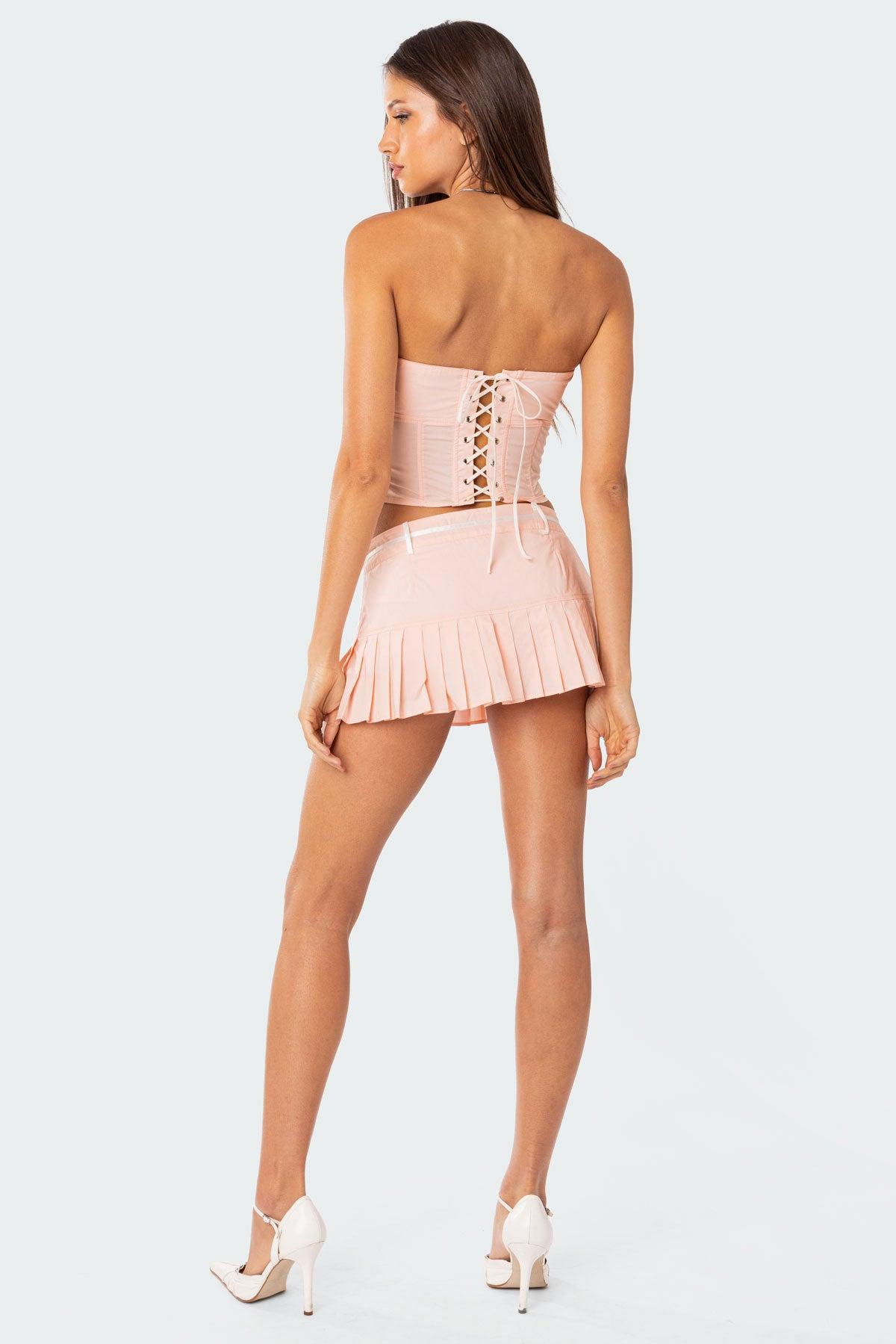 Karmen Gathered Lace Up Corset Product Image