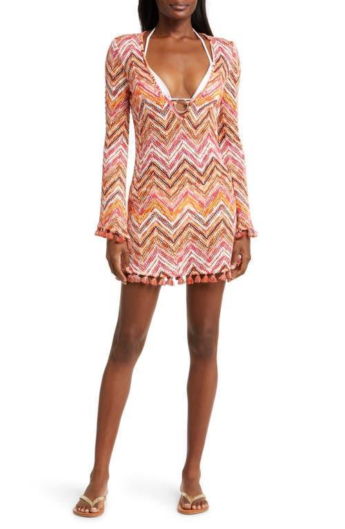 Womens Cassie Spacedye Chevron Minidress Product Image