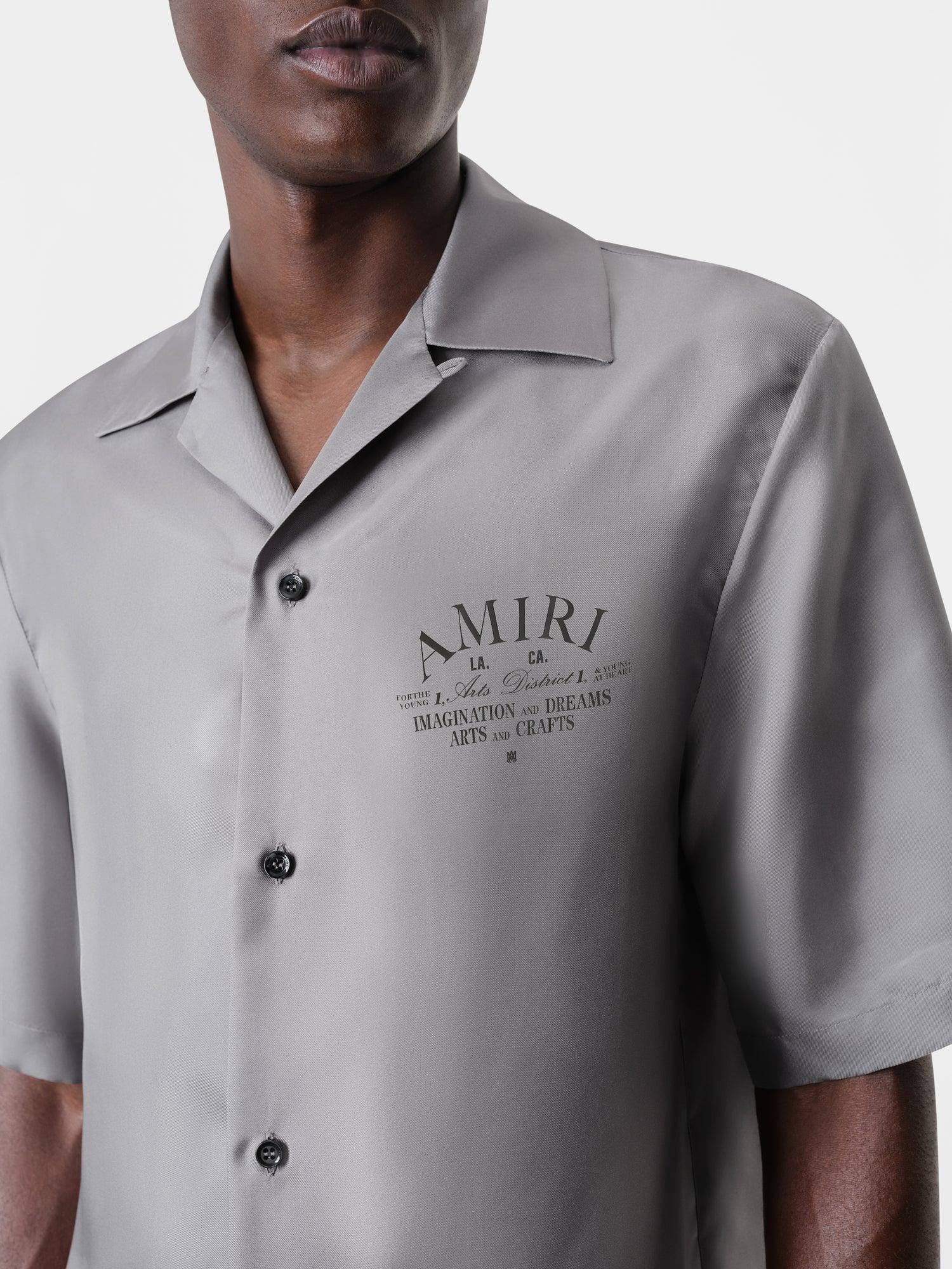 ARTS DISTRICT BOWLING SHIRT - Grey Male Product Image