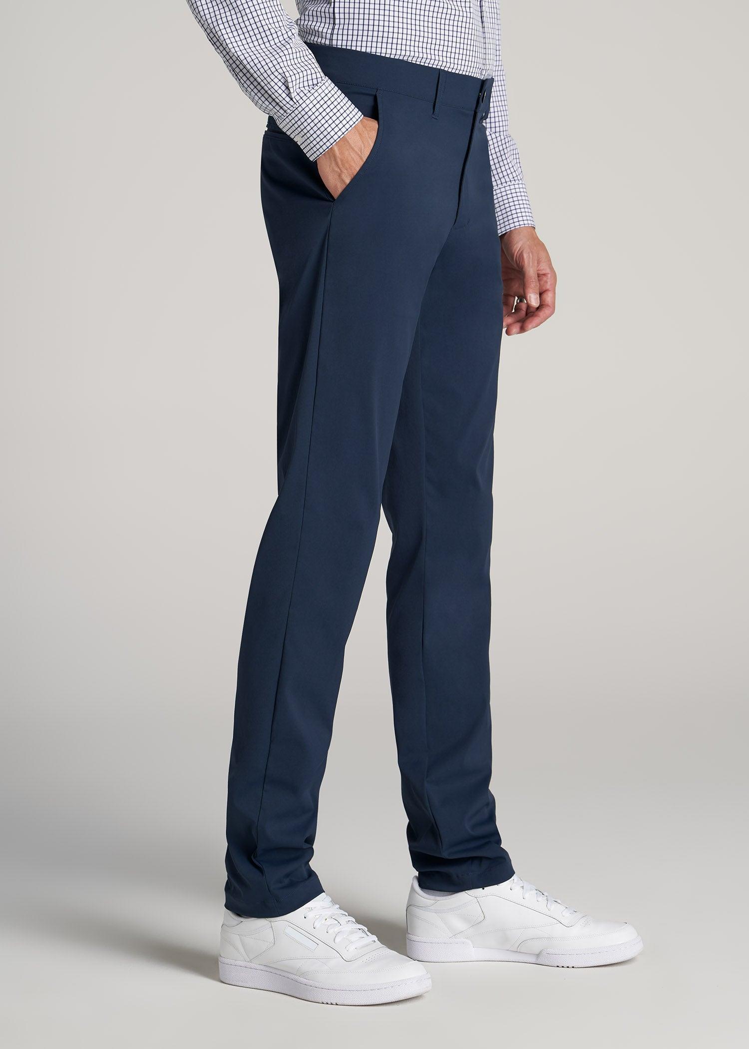 TAPERED FIT Traveler Chino Pants for Tall Men in Marine Navy Male Product Image