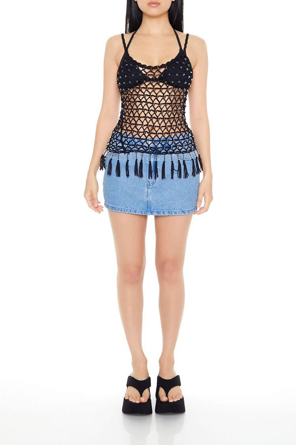 Sweater-Knit Crochet Cami | Forever 21 Product Image