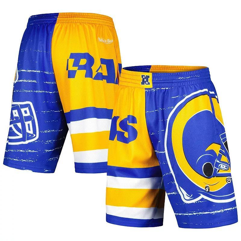 Mens Mitchell & Ness Royal Los Angeles Rams Jumbotron 3.0 Shorts Product Image