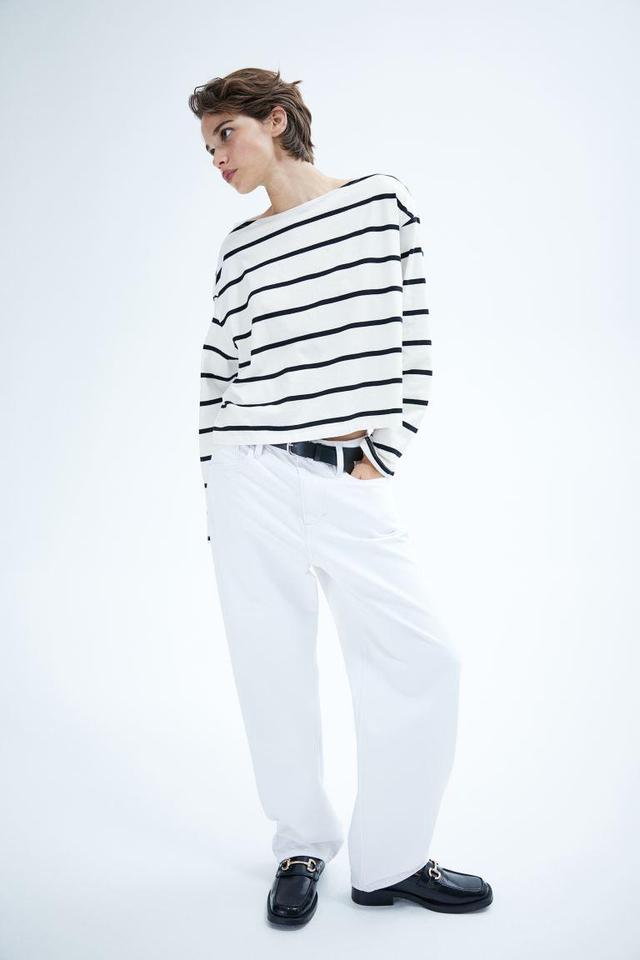 Oversized Boat-neck Top Product Image