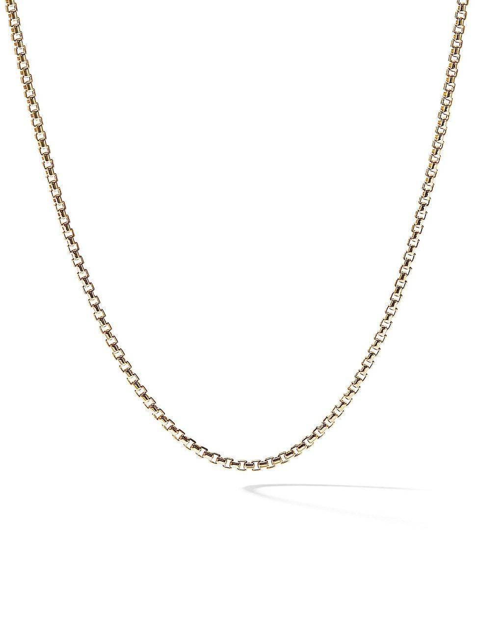 Box Chain Necklace in 18K Gold, 1.7mm, 16L Product Image