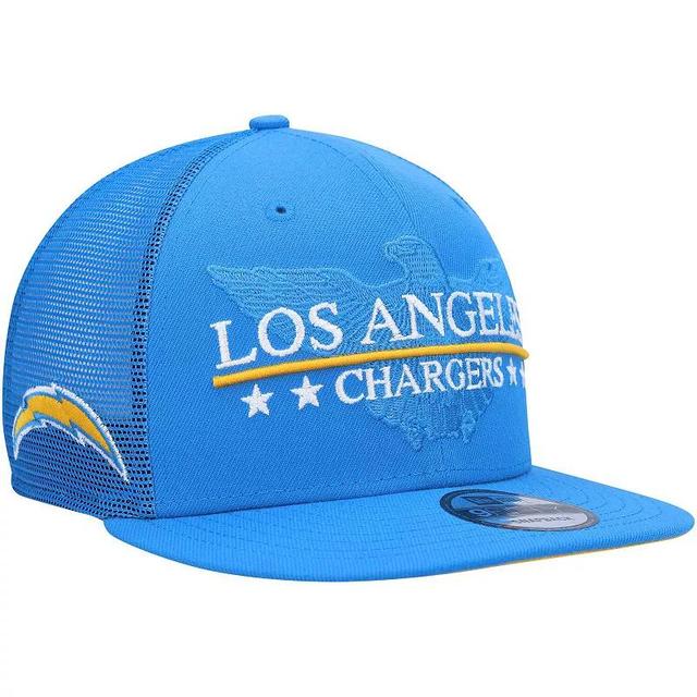 Mens New Era Powder Blue Los Angeles Chargers Totem 9FIFTY Snapback Hat Product Image