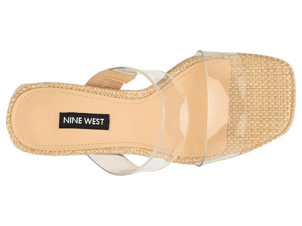 Nine West Tilah 3 (Clear/Light Natural) Women's Shoes Product Image