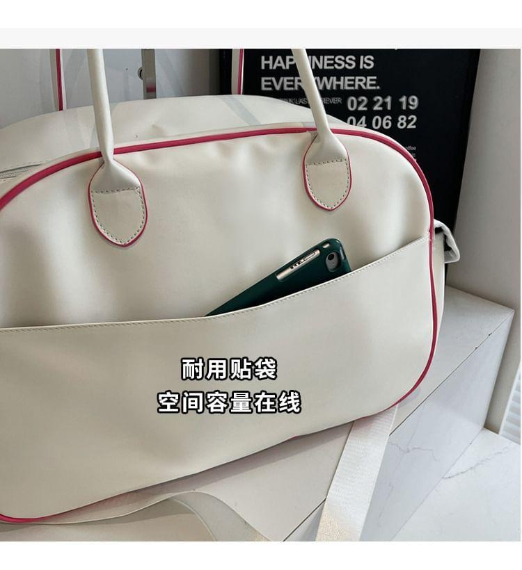 Lettering Multi-Pocket Crossbody Bag Product Image