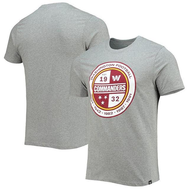 Mens 47 Gray Washington Commanders Imprint Super Rival T-Shirt Product Image