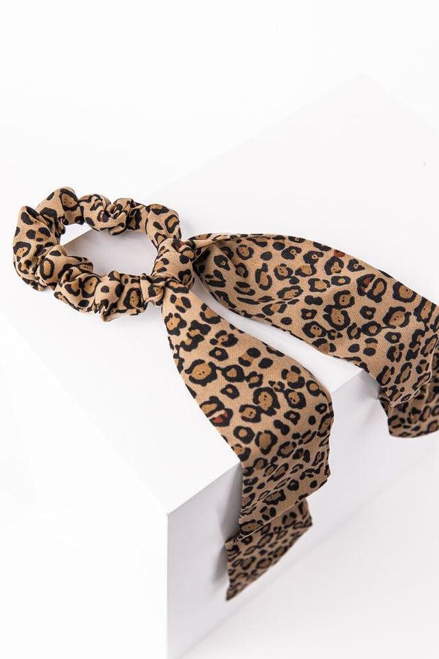 Leopard Bow Scrunchie Product Image