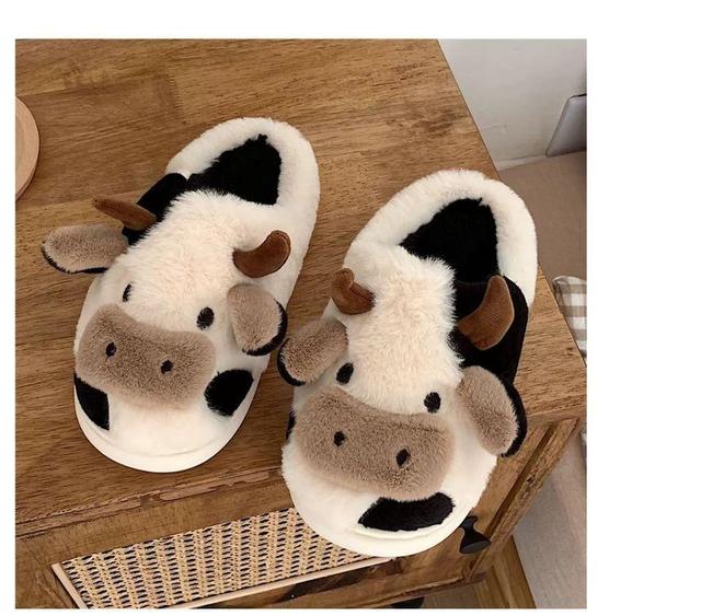 Cartoon Fleece Home Slippers Product Image