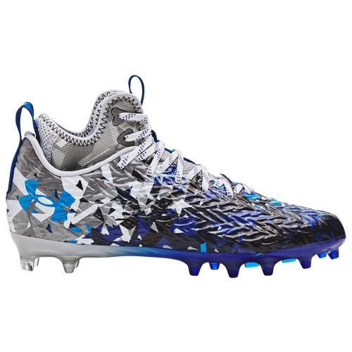 Under Armour Mens Spotlight Clone MC LE - Football Shoes White/Red/Royal Product Image