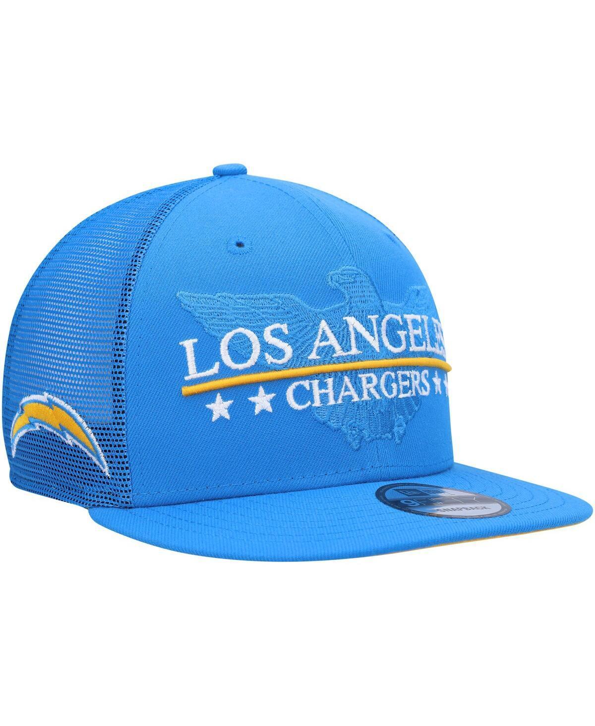 Mens New Era Powder Blue Los Angeles Chargers Totem 9FIFTY Snapback Hat Product Image