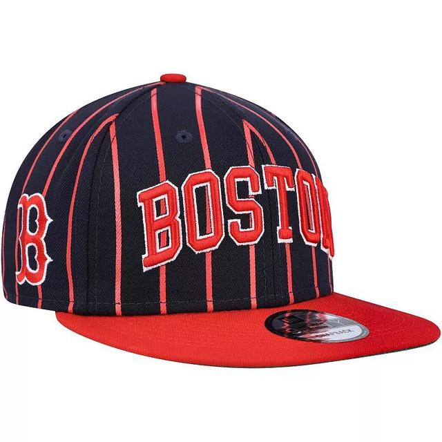 Mens New Era Navy Boston Red Sox City Arch 9Fifty Snapback Hat - Navy Product Image