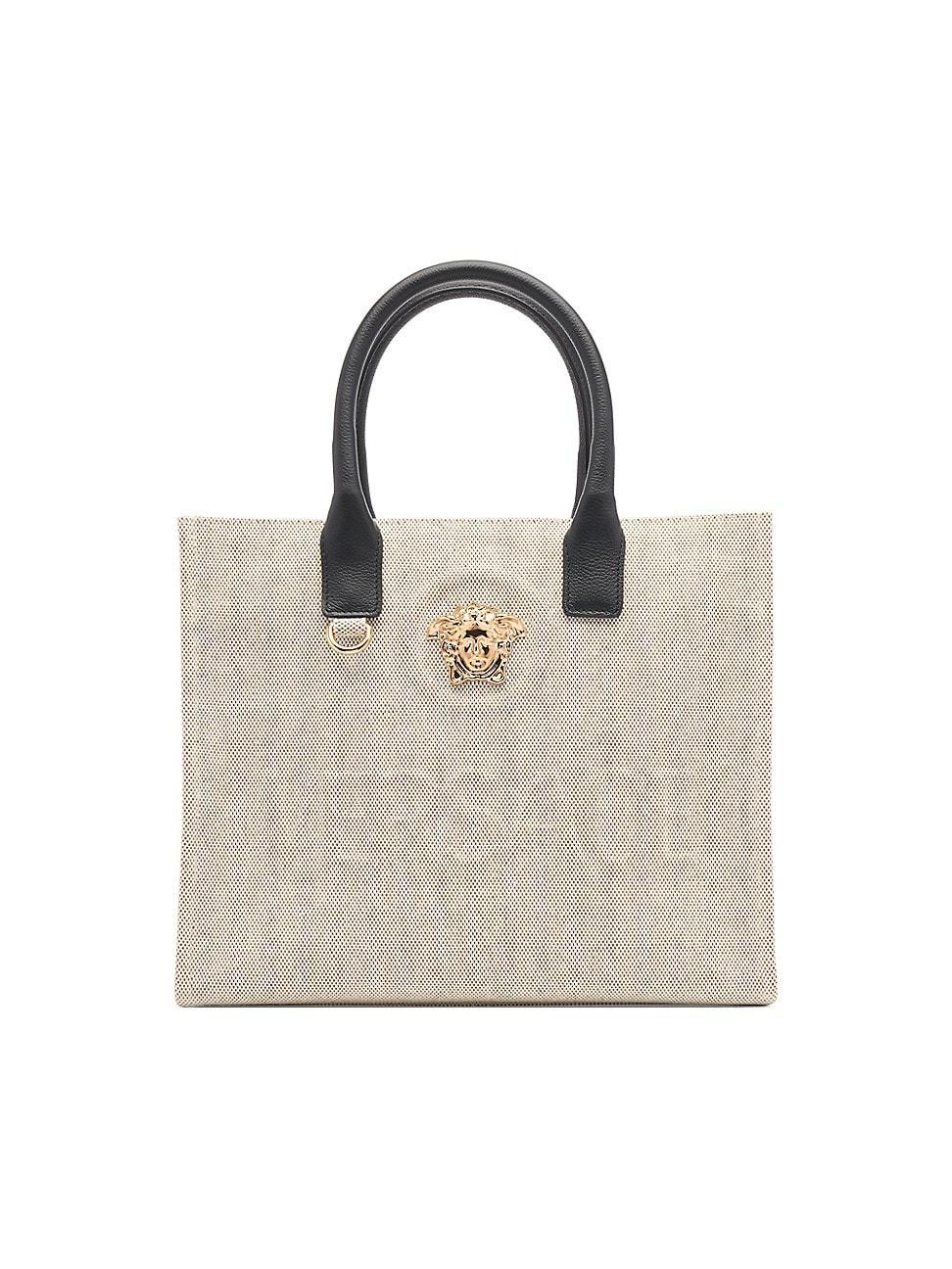 Womens Small Canvas & Leather Tote Bag Product Image