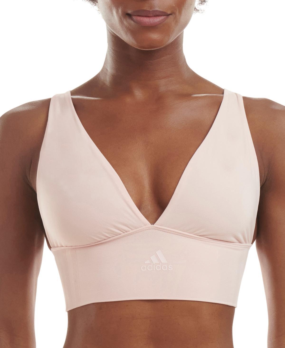 adidas Intimates Womens Longline Plunge Light Support Bra 4A7H69 Product Image