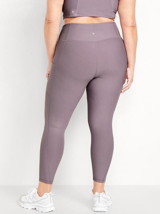 High-Waisted PowerSoft Ribbed Leggings Product Image