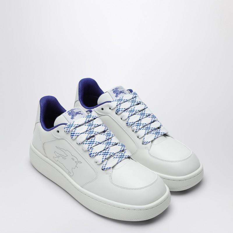 BURBERRY White Leather Stock Sneakers Product Image