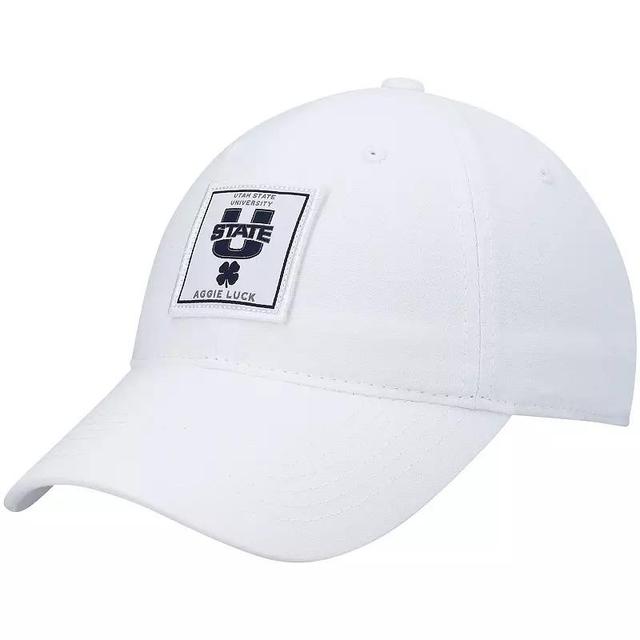 Mens White Utah State Aggies Dream Adjustable Hat Product Image