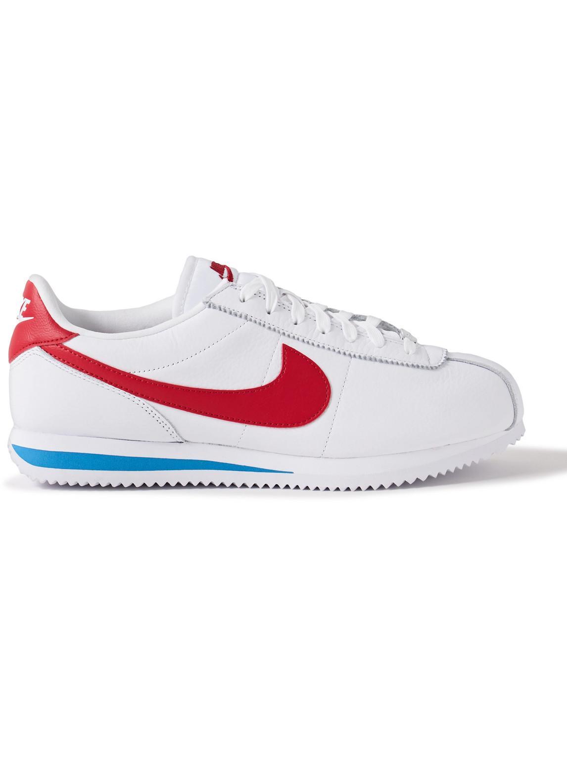 Cortez Basic Leather Sneaker In White Product Image