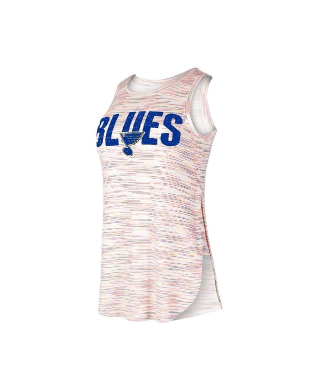 Womens Concepts Sport St. Louis Blues Sunray Multicolor Tri-Blend Tank Top Product Image