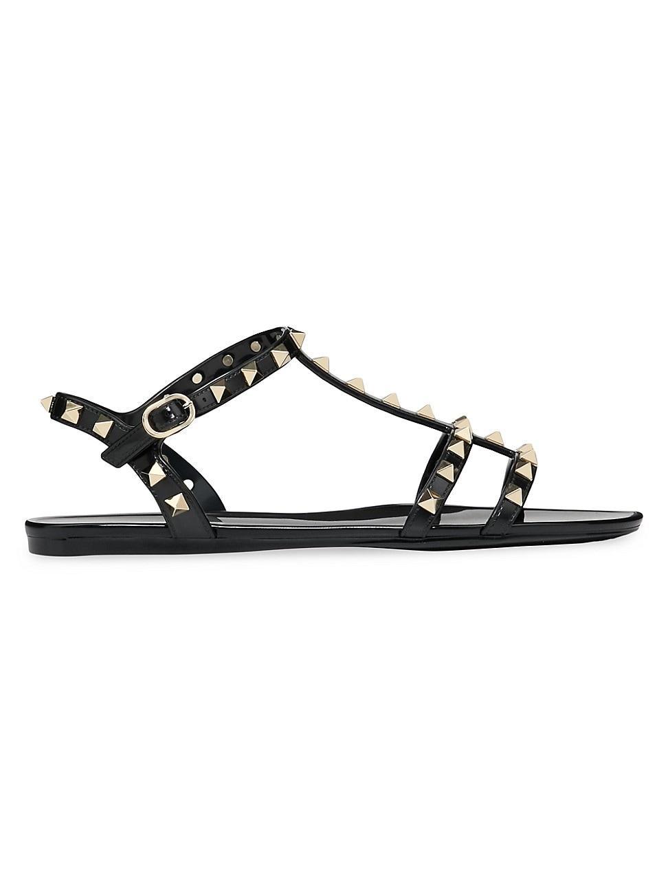 Womens Rockstud Flat Rubber Sandals Product Image