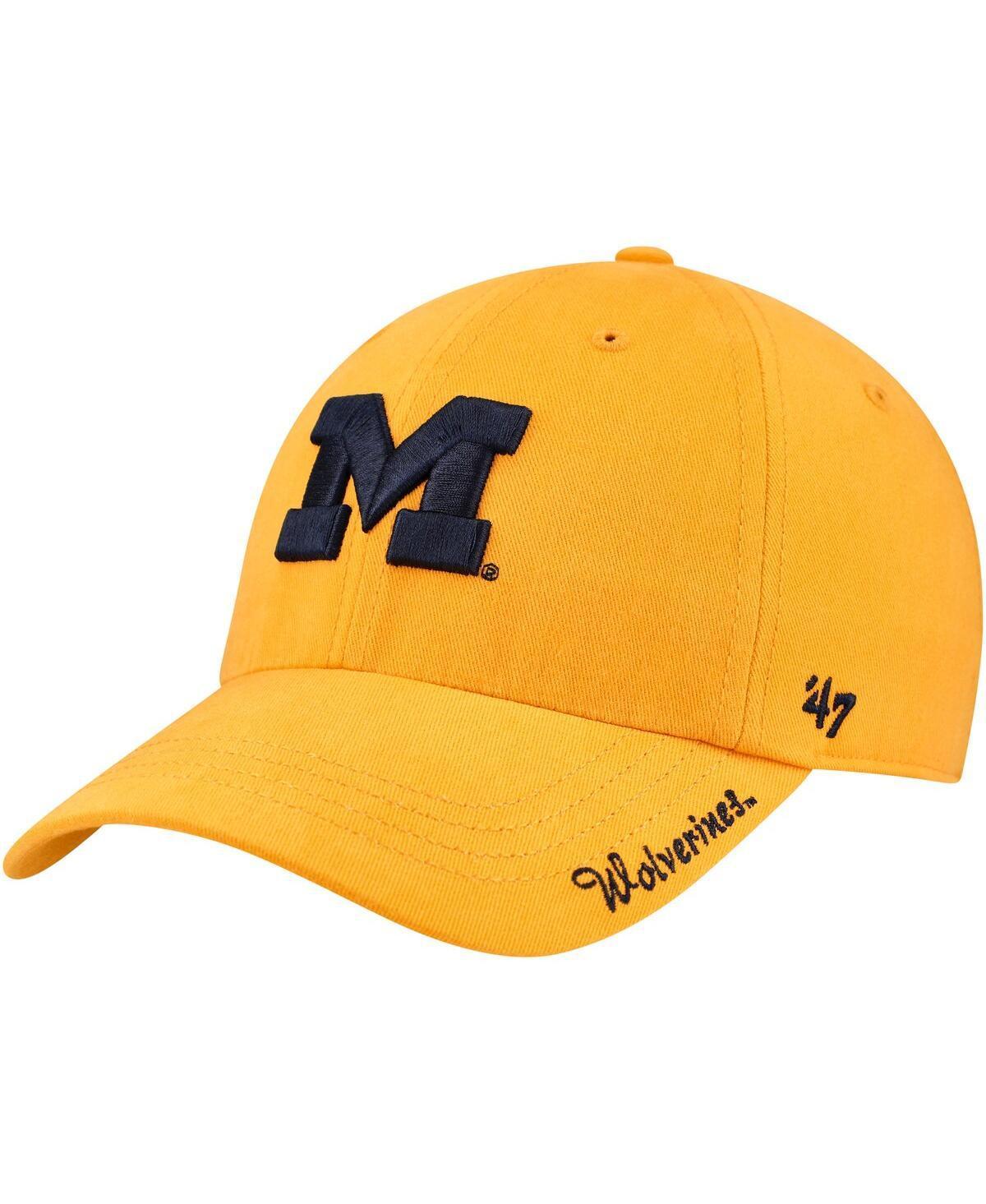 Womens 47 Maize Michigan Wolverines Miata Clean Up Adjustable Hat Product Image