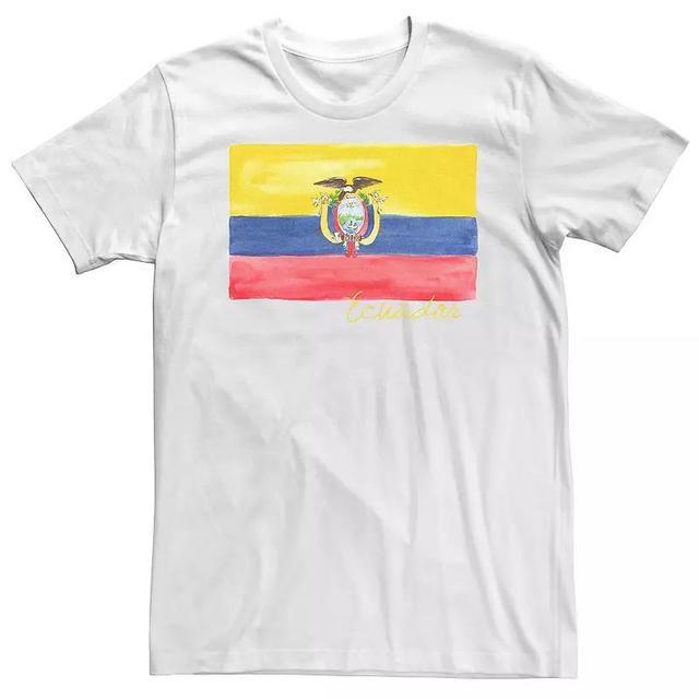 Big & Tall HHM Ecuador Flag Watercolor Tee, Mens Product Image