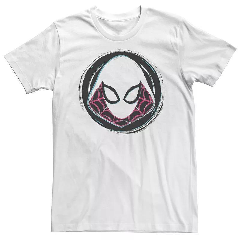 Big & Tall Marvel Spider-Gwen Face Symbol Badge Tee, Mens Product Image