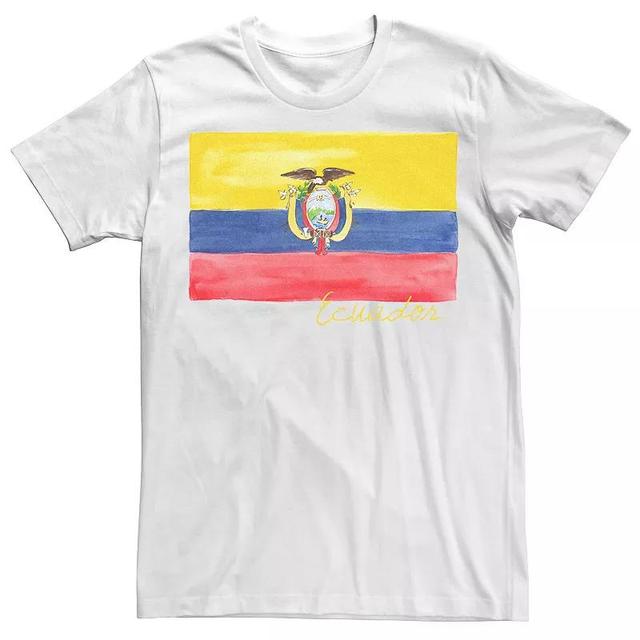 Mens HHM Ecuador Flag Watercolor Tee Product Image