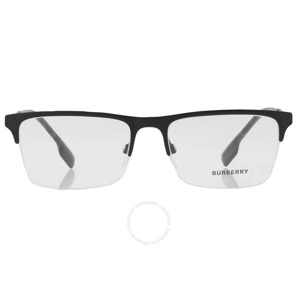 BURBERRY Brunel Demo Rectangular Men's Eyeglasses Be1344 1007 55 In Black Product Image