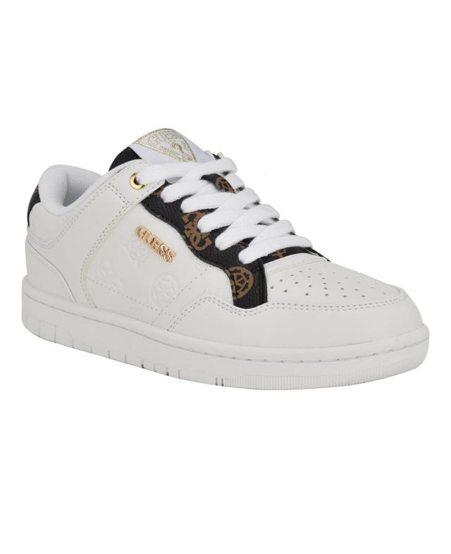 Guess Womens Rubinn Lace-Up Logo Detail Sneakers Product Image