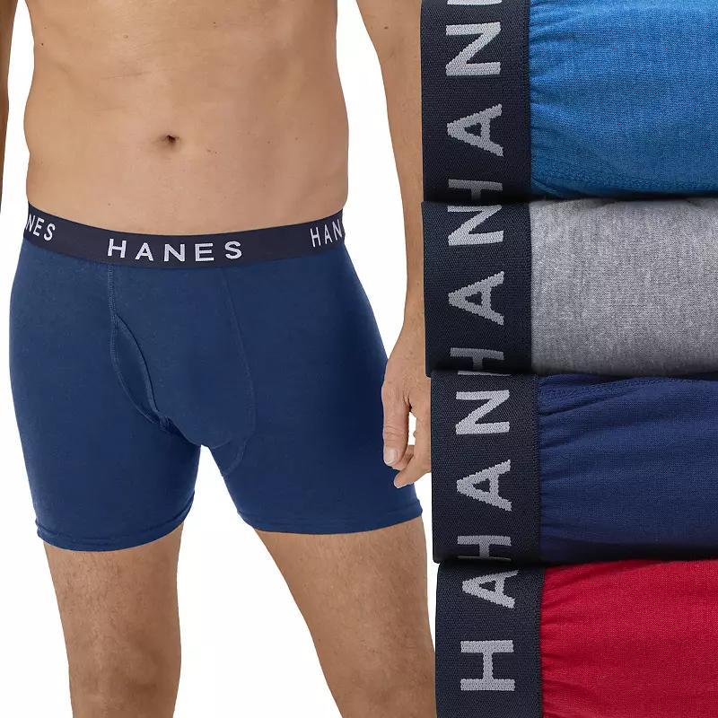 Mens Hanes 4-pack ComfortBlend Fresh IQ Boxer Briefs Product Image