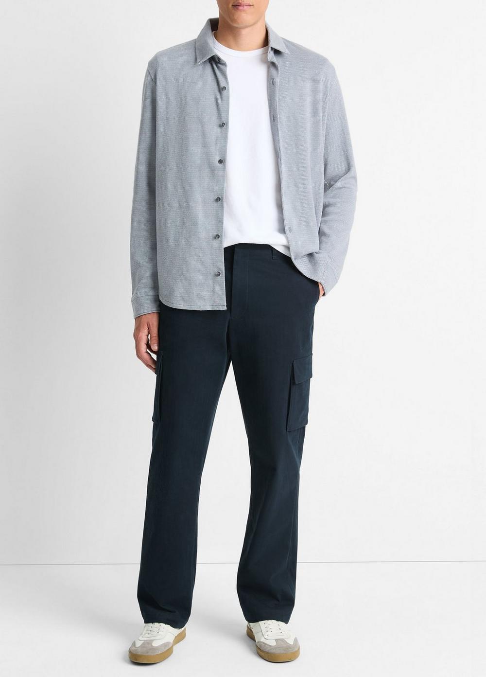 Birdseye Pima Cotton Button-Down Shirt Product Image