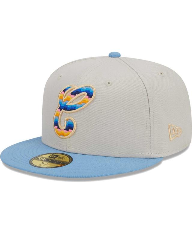 Mens New Era Natural Chicago White Sox Beach Front 59FIFTY Fitted Hat Product Image