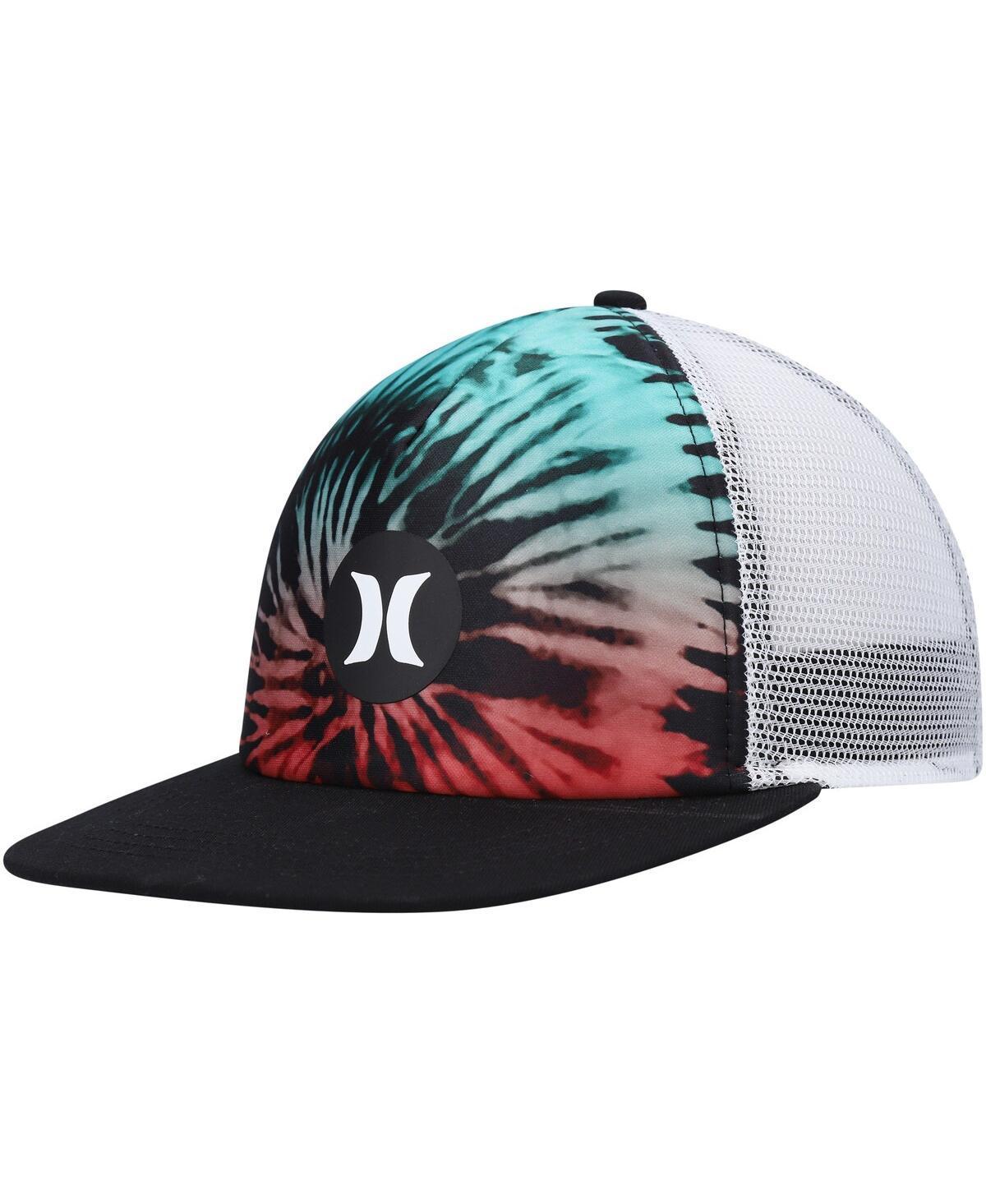 Mens Hurley  Black/White Balboa Trucker Snapback Hat Product Image