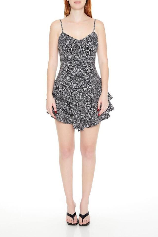 Ditsy Floral V-Hem Mini Dress | Forever 21 Product Image