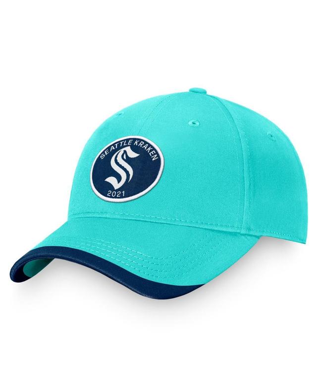 Mens Fanatics Branded Light Blue Seattle Kraken Fundamental Adjustable Hat Product Image