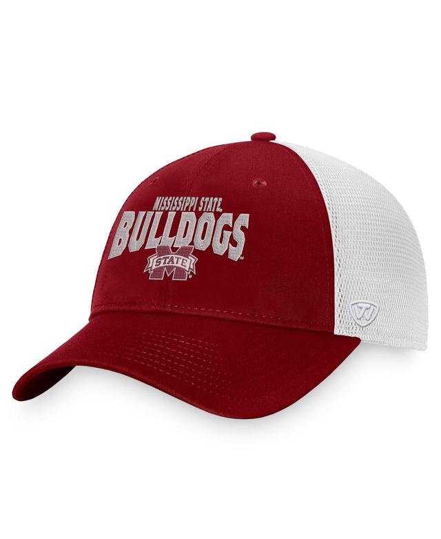 Mens Top of the World Maroon Mississippi State Bulldogs Breakout Trucker Snapback Hat - Maroon Product Image