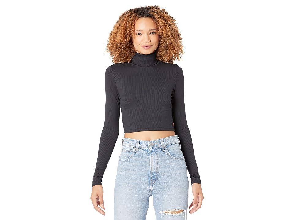 Levi's(r) Premium Oriel Turtleneck (Caviar) Women's Clothing Product Image