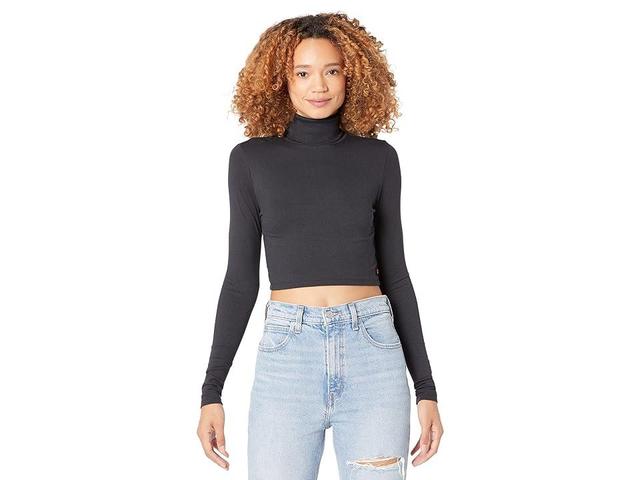 Levi's(r) Premium Oriel Turtleneck (Caviar) Women's Clothing Product Image