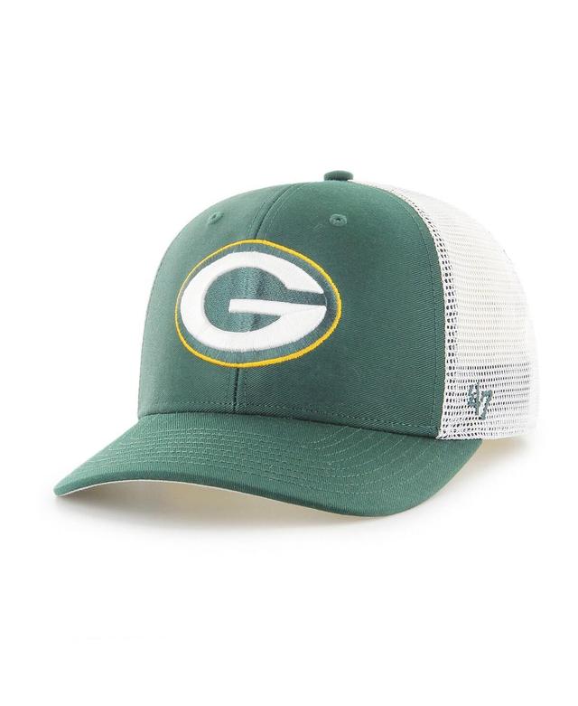 Mens 47 /White Bay Packers Trophy Trucker Flex Hat Product Image