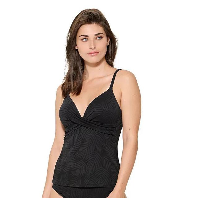 Womens Freshwater Twist Molded Cup Tankini Top Product Image